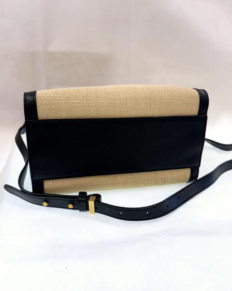 BORSA COCCINELLE NERA PAGLIA