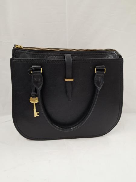 BORSA FOSSIL NERA PELLE (SENZA TRACOLLA)