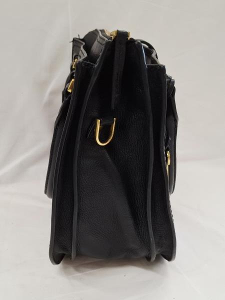 BORSA FOSSIL NERA PELLE (SENZA TRACOLLA)