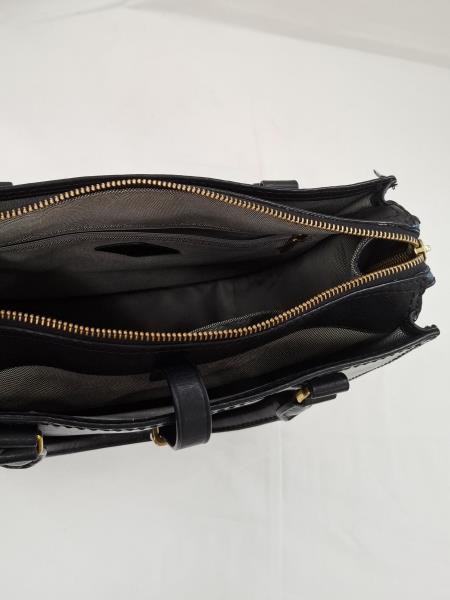 BORSA FOSSIL NERA PELLE (SENZA TRACOLLA)