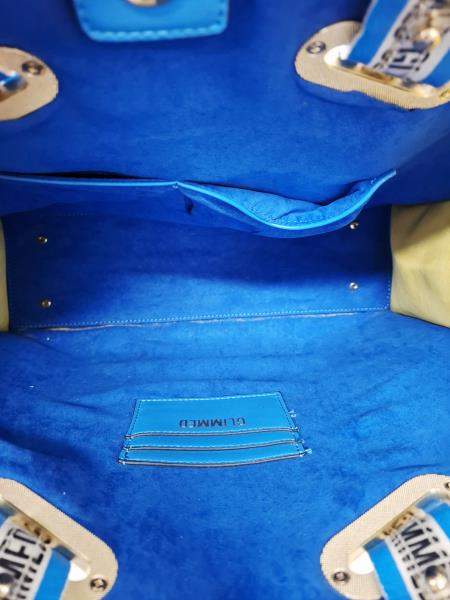 BORSA GLIMMED BLU GIALLA