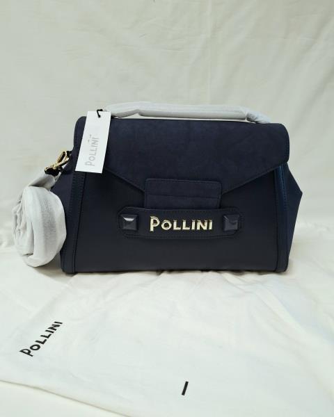 BORSA POLLINI ECOPELLE BLU NUOVA!