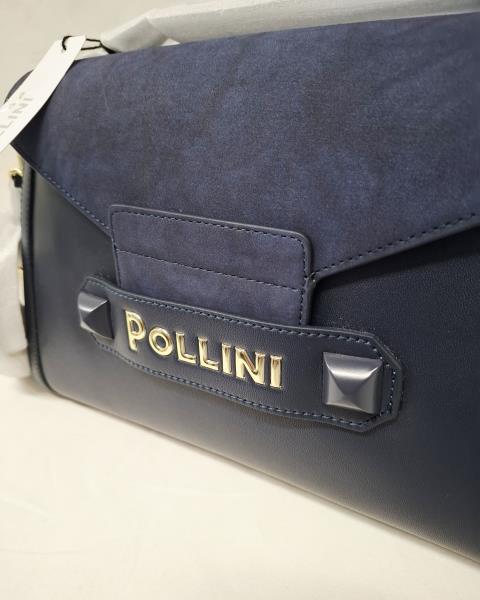 BORSA POLLINI ECOPELLE BLU NUOVA!