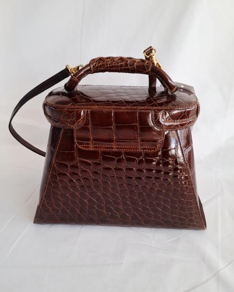 BORSA RIGIDA STAMPA COCCO