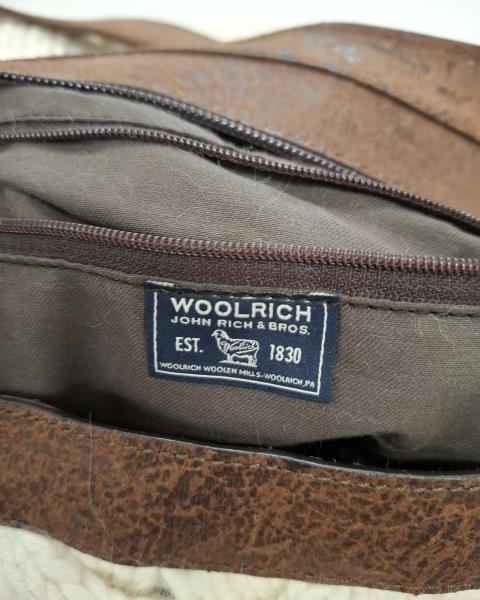 BORSA WOOLRICH LANA BEIGE E CUOIO