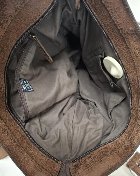 BORSA WOOLRICH LANA BEIGE E CUOIO