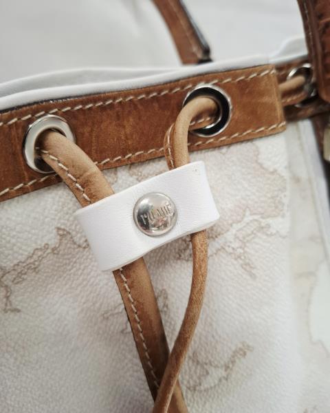 BORSETTA A MANO PRIMA CLASSE BEIGE MARRONE
