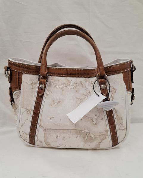 BORSETTA A MANO PRIMA CLASSE BEIGE MARRONE