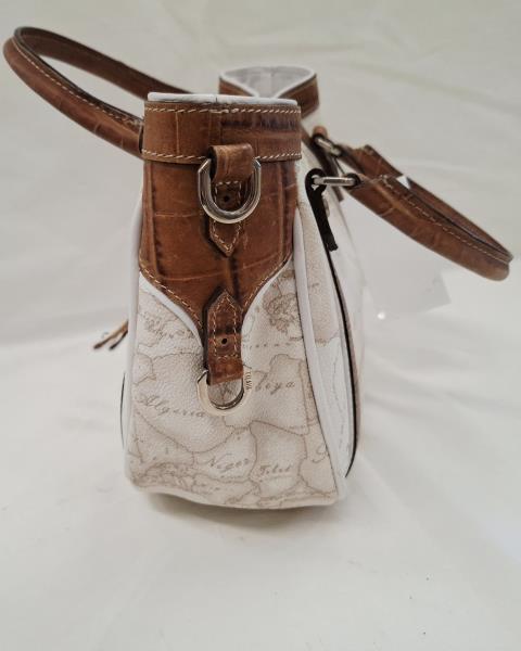 BORSETTA A MANO PRIMA CLASSE BEIGE MARRONE