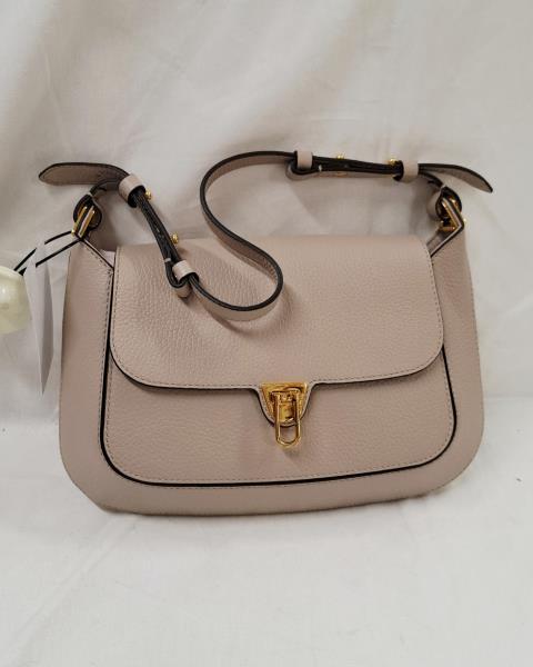 BORSETTA COCCINELLE BEIGE CON TRACOLLA