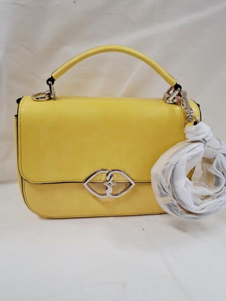 BORSETTA MOTIVI GIALLA NUOVA