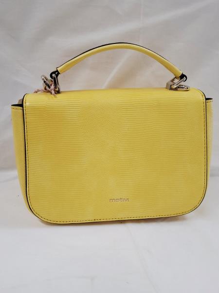 BORSETTA MOTIVI GIALLA NUOVA