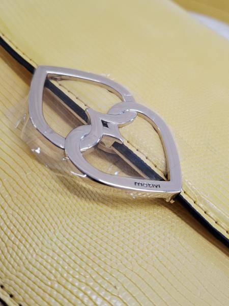 BORSETTA MOTIVI GIALLA NUOVA