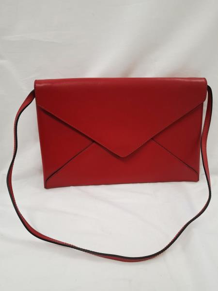 BORSETTA ROSSA PELLE 