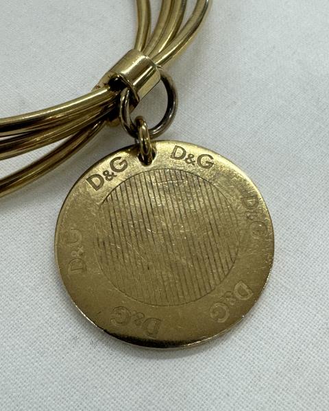 BRACCIALE DORATO D&G 4 GIRI CON CIONDOLO
