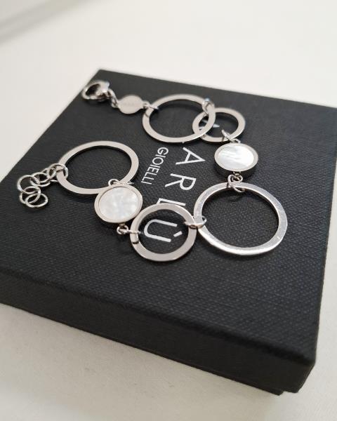 BRACCIALE MARLU' CERCHIETTI MADREPERLA