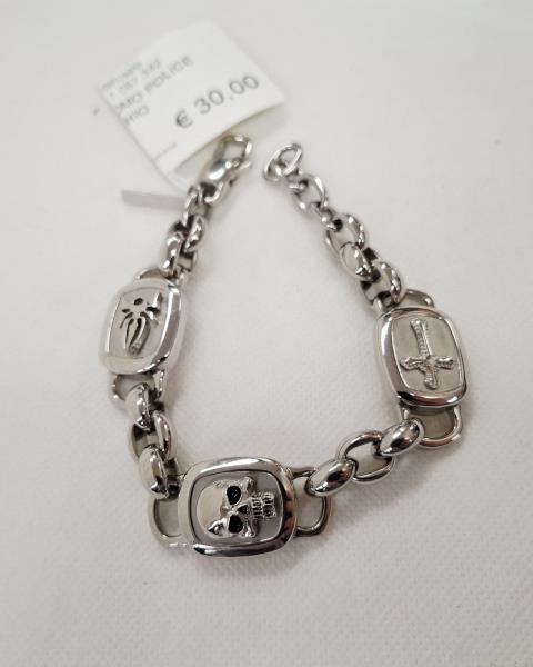 BRACCIALE UOMO POLICE CATENA TESCHIO