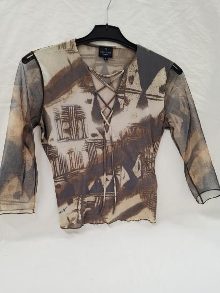 CAMICETTA TRUSSARDI JEANS MANICHE VELATE TG S