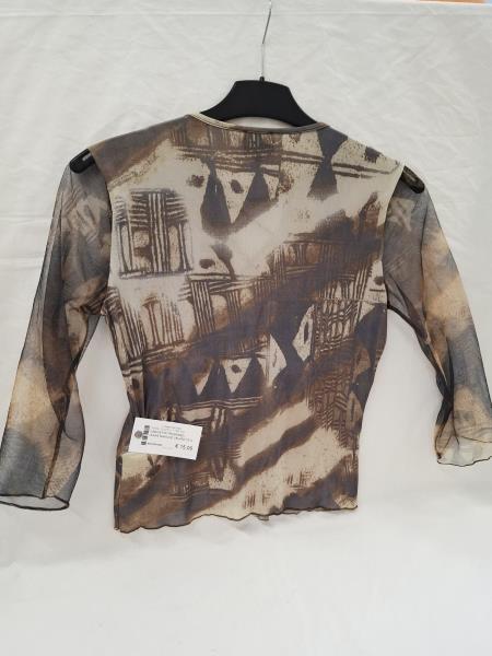 CAMICETTA TRUSSARDI JEANS MANICHE VELATE TG S
