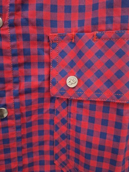 CAMICIA COOPH QUADRETTI ROSSO BLU TG M