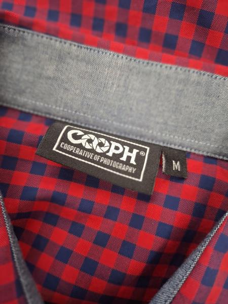 CAMICIA COOPH QUADRETTI ROSSO BLU TG M
