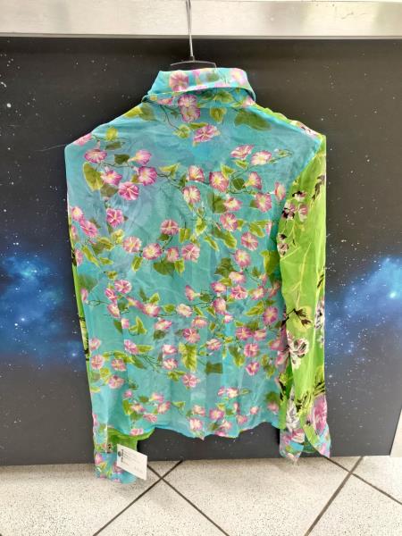 CAMICIA D&G VERDE FIORI VELATA TG S