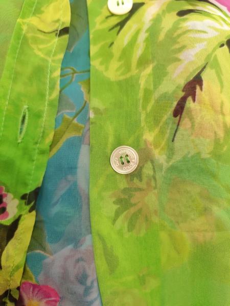 CAMICIA D&G VERDE FIORI VELATA TG S