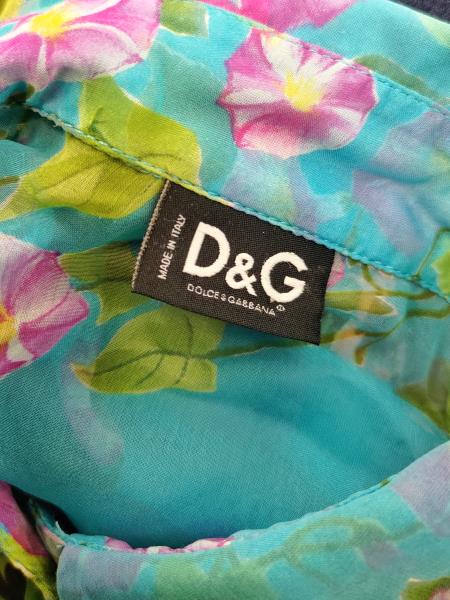 CAMICIA D&G VERDE FIORI VELATA TG S