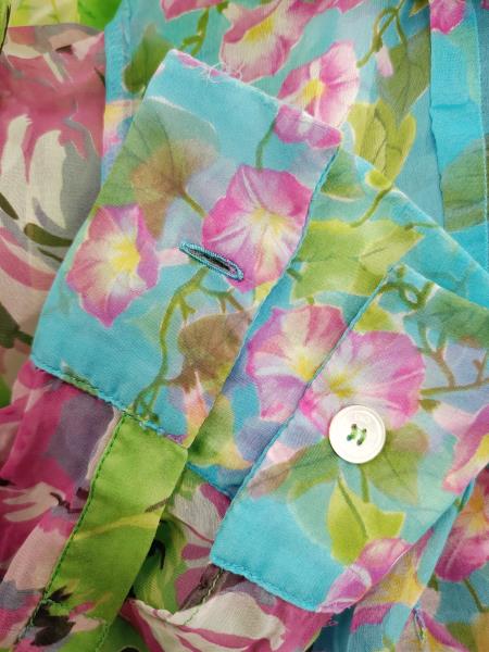 CAMICIA D&G VERDE FIORI VELATA TG S