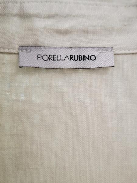 CAMICIA FIORELLA RUBINO BEIGE 100% LINO TG 48