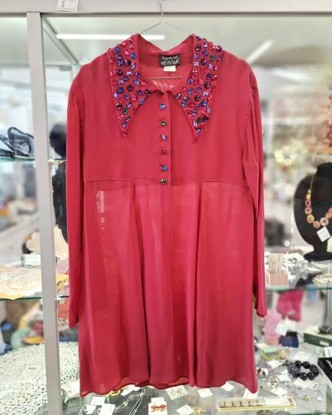 CAMICIA LA GATTA SUL TETTO CHE SCOTTA FUXIA TG M VINTAGE