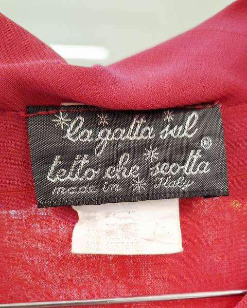 CAMICIA LA GATTA SUL TETTO CHE SCOTTA FUXIA TG M VINTAGE