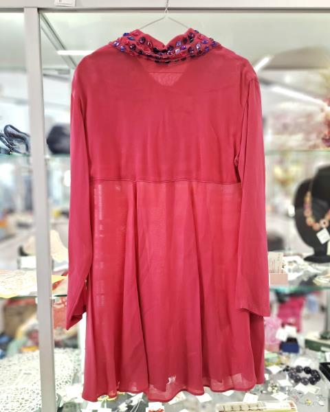 CAMICIA LA GATTA SUL TETTO CHE SCOTTA FUXIA TG M VINTAGE