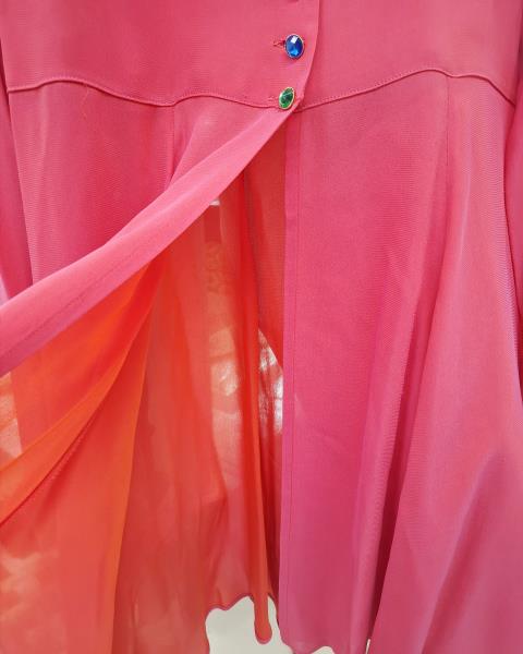 CAMICIA LA GATTA SUL TETTO CHE SCOTTA FUXIA TG M VINTAGE