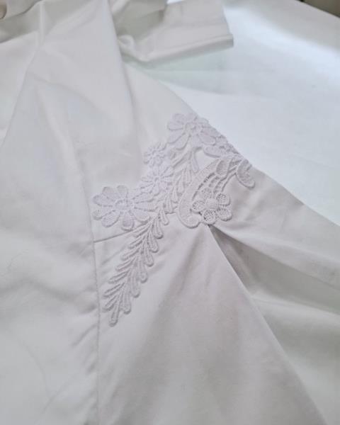 CAMICIA NARA CAMICIE BIANCA PIZZO TG II