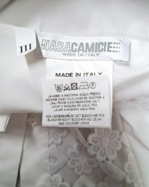 CAMICIA NARA CAMICIE BIANCA PIZZO TG III