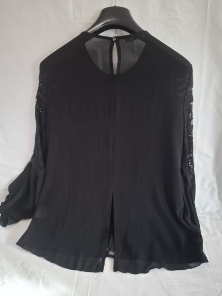 CAMICIA NARA CAMICIE NERA PIZZO FIORI TG L