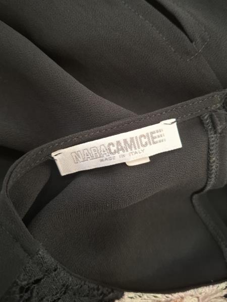 CAMICIA NARA CAMICIE NERA PIZZO FIORI TG L