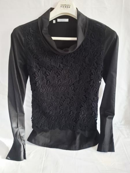 CAMICIA NARA CAMICIE NERA PIZZO TG II