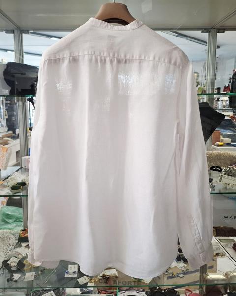 CAMICIA UO LINO BOMBOOGIE BIANCA TG XL