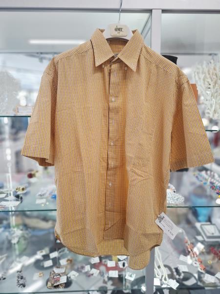 CAMICIA UOMO VALENTINO GIALLA QUADRETTI TG S