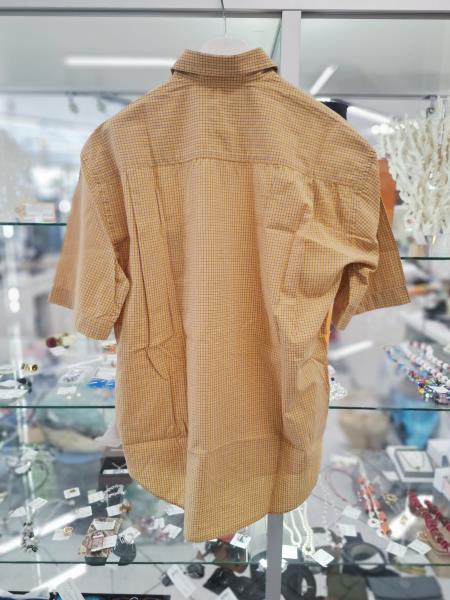 CAMICIA UOMO VALENTINO GIALLA QUADRETTI TG S