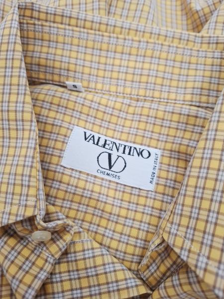 CAMICIA UOMO VALENTINO GIALLA QUADRETTI TG S