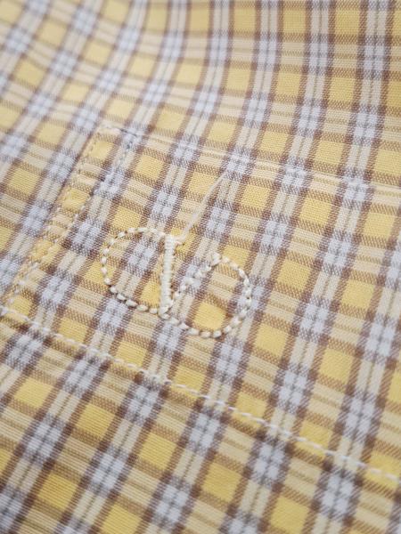 CAMICIA UOMO VALENTINO GIALLA QUADRETTI TG S