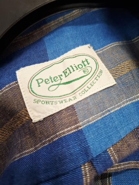 CAMICIA UOMO PETER ELLIOTT QUADROTTI TG 38 (TG M)