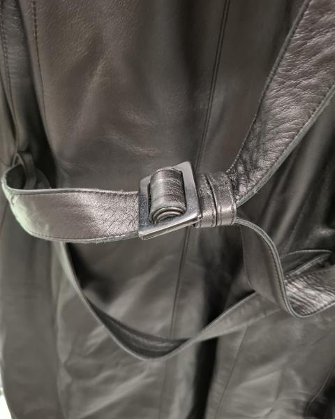 CAPPOTTO CONBIPEL PELLE NERO TG 44 COLLO PELO