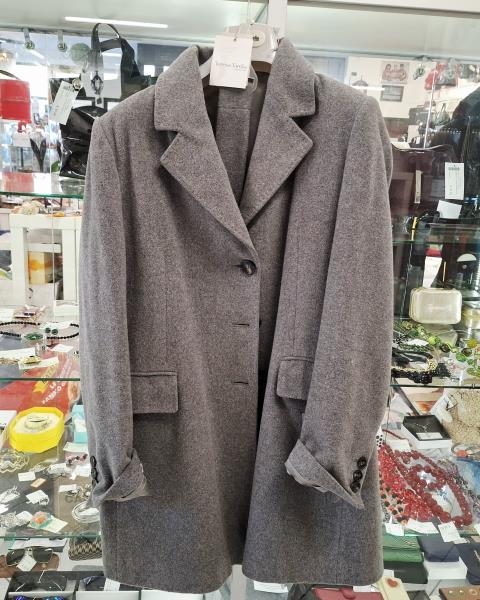 CAPPOTTO LANA E CASHMERE GRIGIO TG 50