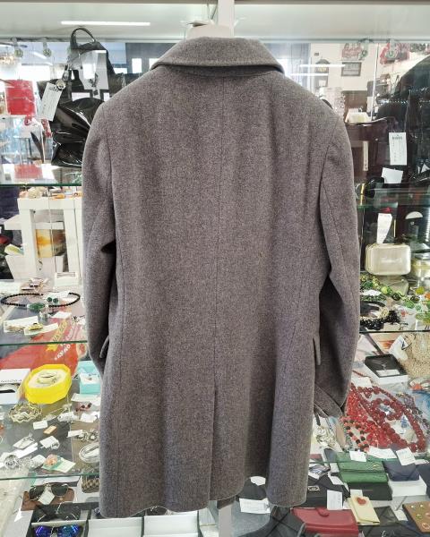 CAPPOTTO LANA E CASHMERE GRIGIO TG 50