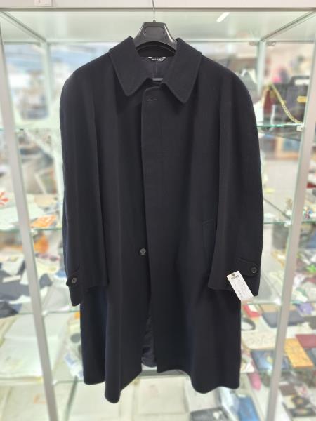 CAPPOTTO LANVIN BLU CHASMERE TG L (CON CINTURA)