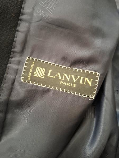 CAPPOTTO LANVIN BLU CHASMERE TG L (CON CINTURA)